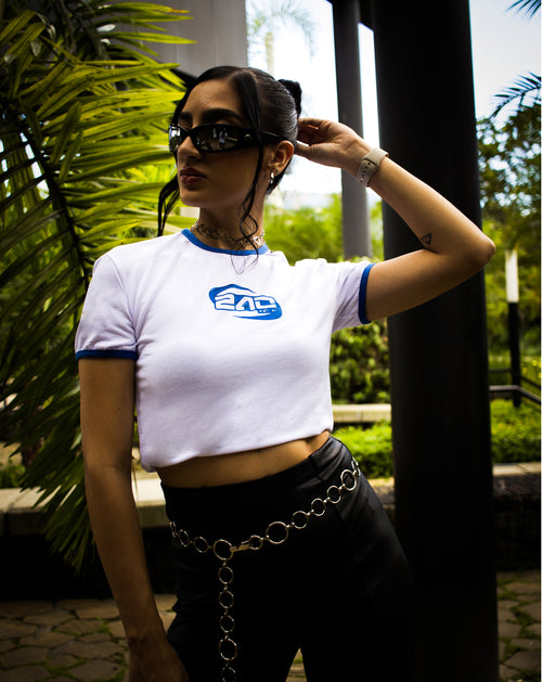 240kmh Crop Top Azul