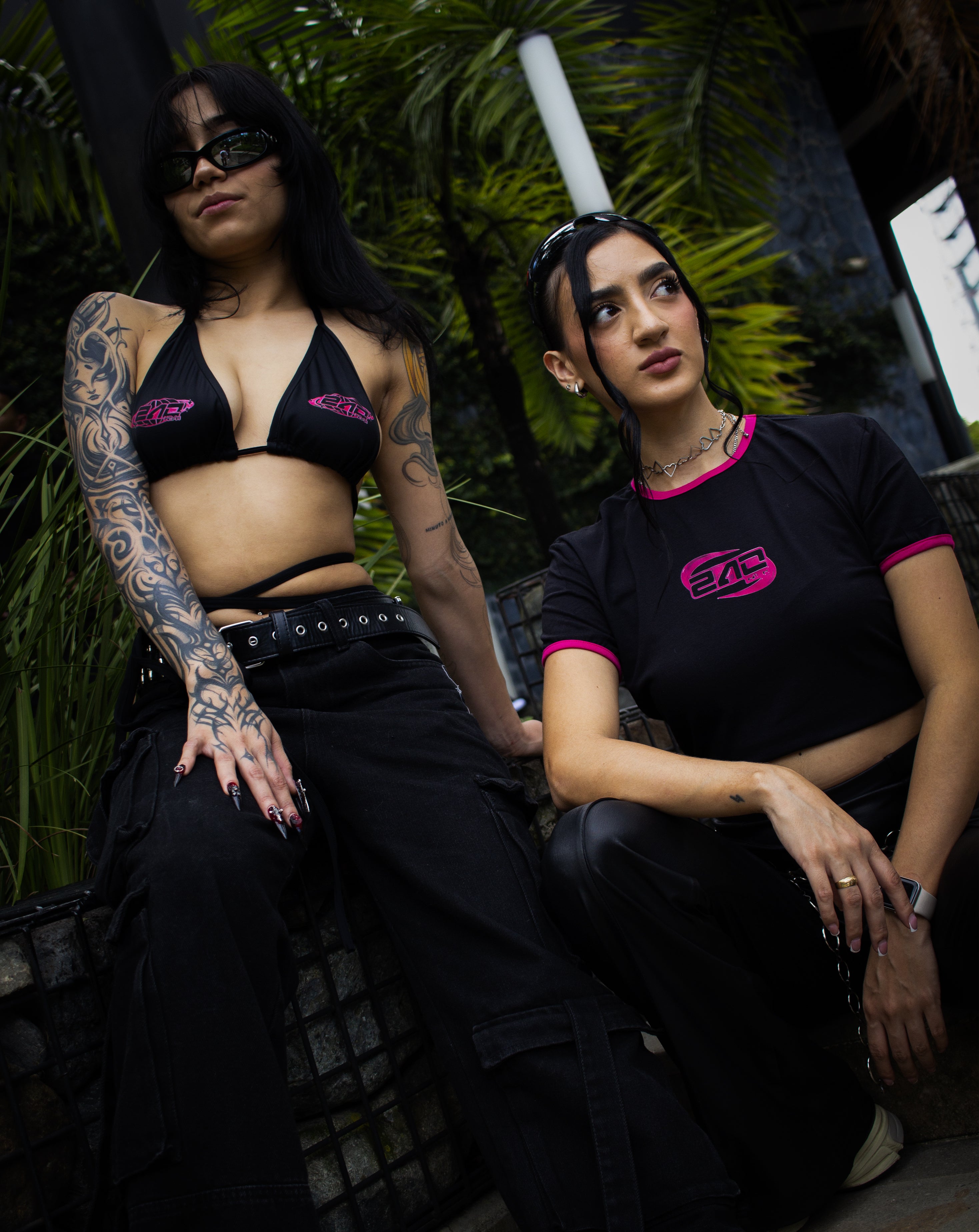 240kmh Crop Top Fucsia