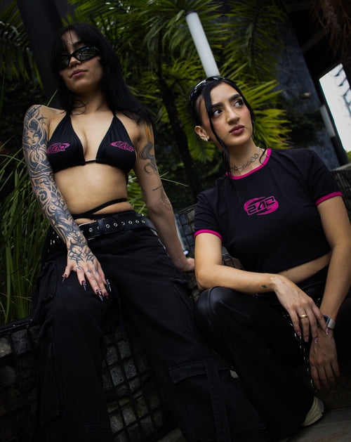 240kmh Crop Top Fucsia